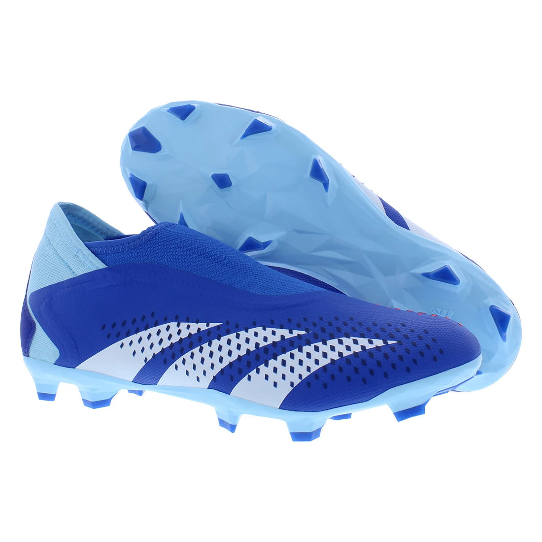 For Predator Accuracy.3 Laceless FG Unisex Soccer Shoes Bright Royal/Cloud White/Bliss Blue | 100% Authentic Made in Vietnam