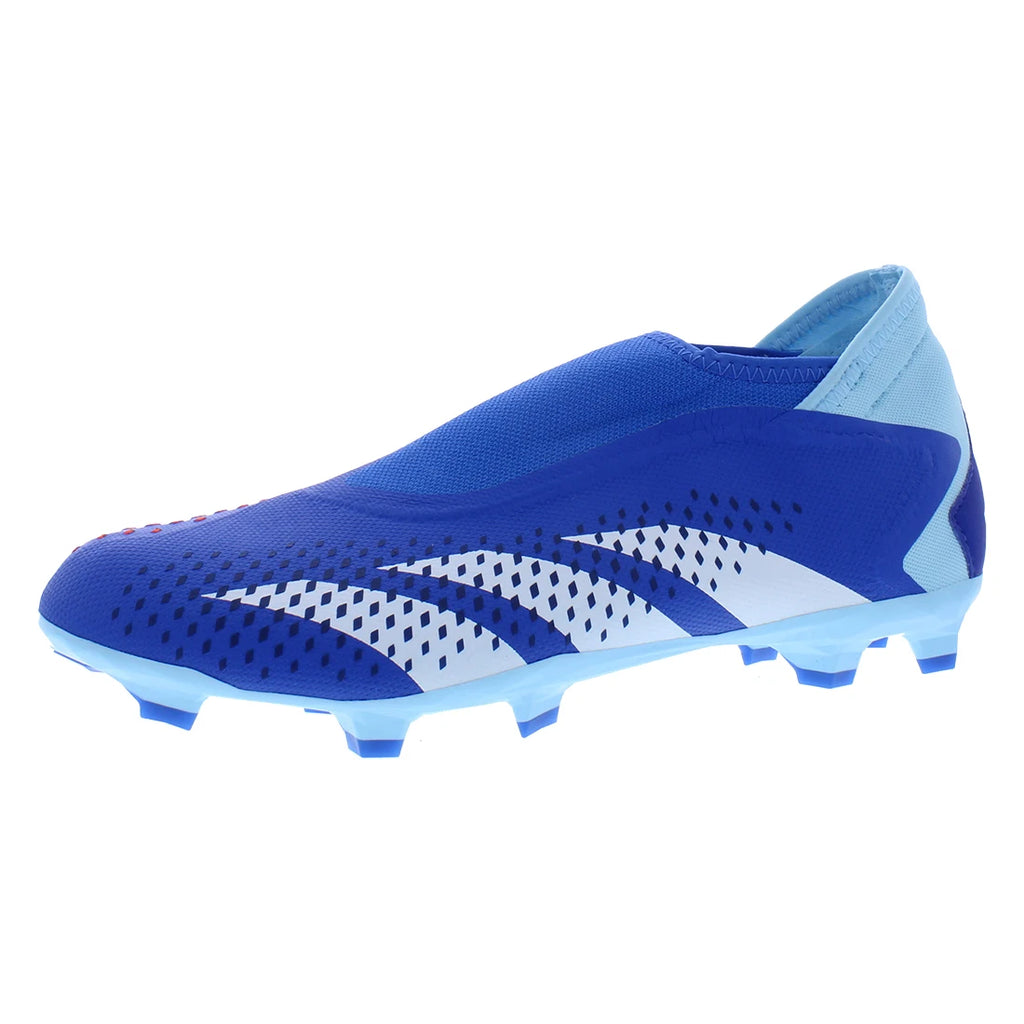 For Predator Accuracy.3 Laceless FG Unisex Soccer Shoes Bright Royal/Cloud White/Bliss Blue | 100% Authentic Made in Vietnam