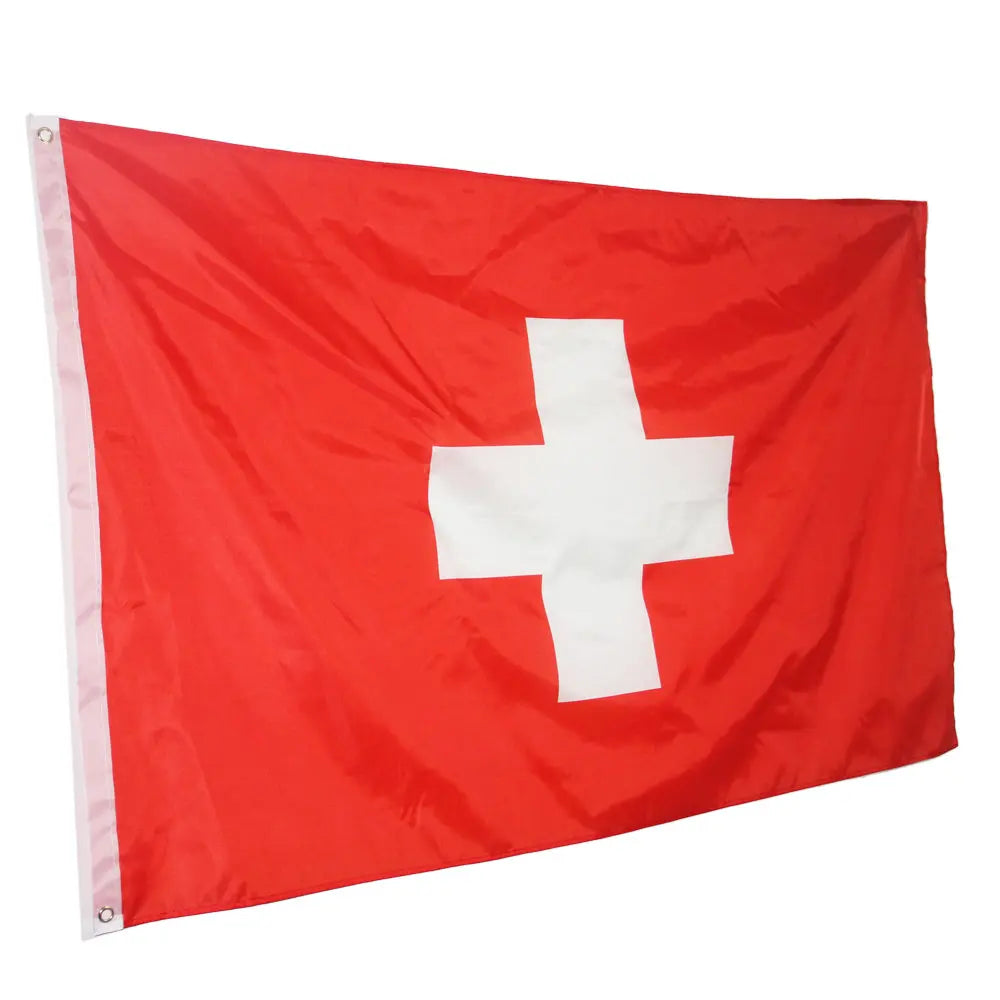 Switzerland Flag - Compact Swiss Banner 3x2ft (90x60cm)