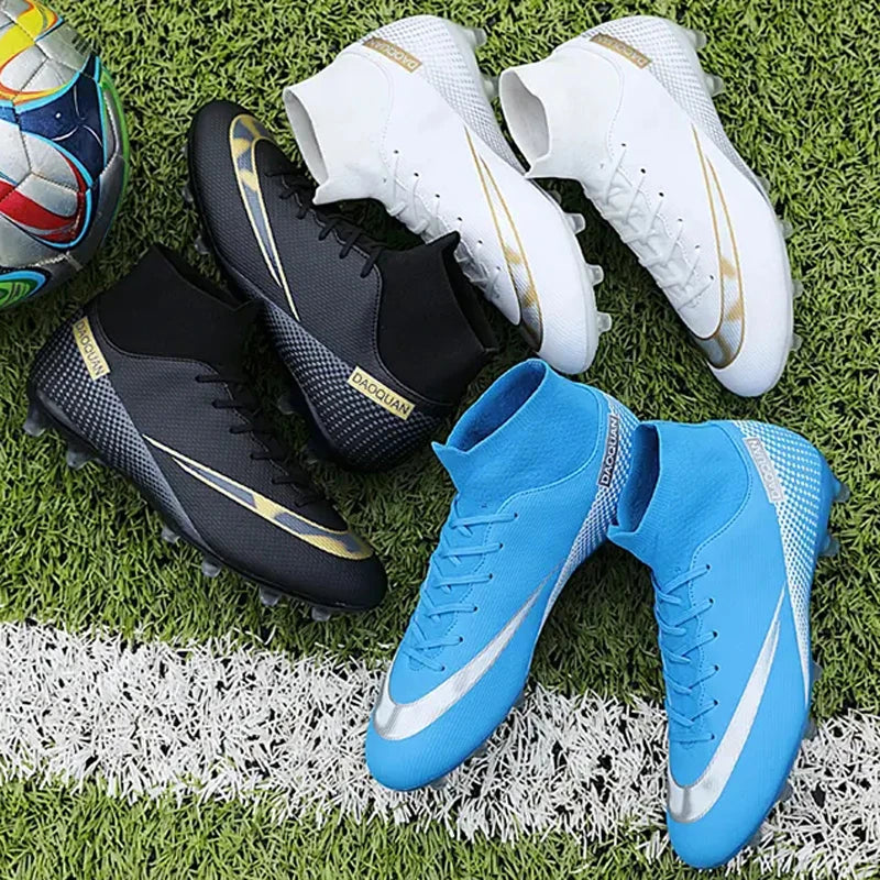High-Top Soccer Cleats – TF & Firm Ground Football Boots for All Seasons