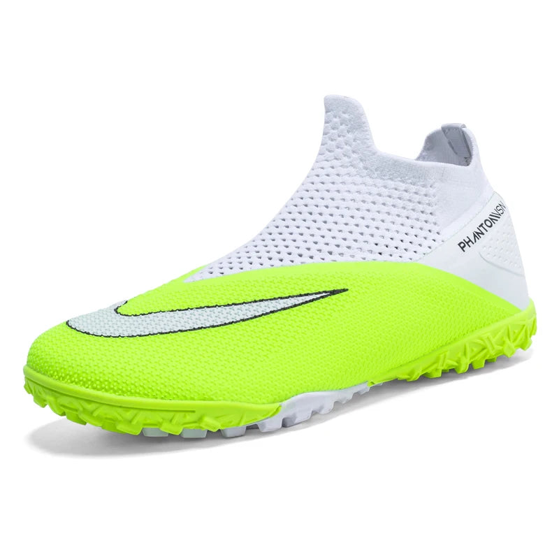 Men's Soccer Shoes – Mid-Top Football Boots FG/TF Non-Slip Cleats (Sizes 36–49)