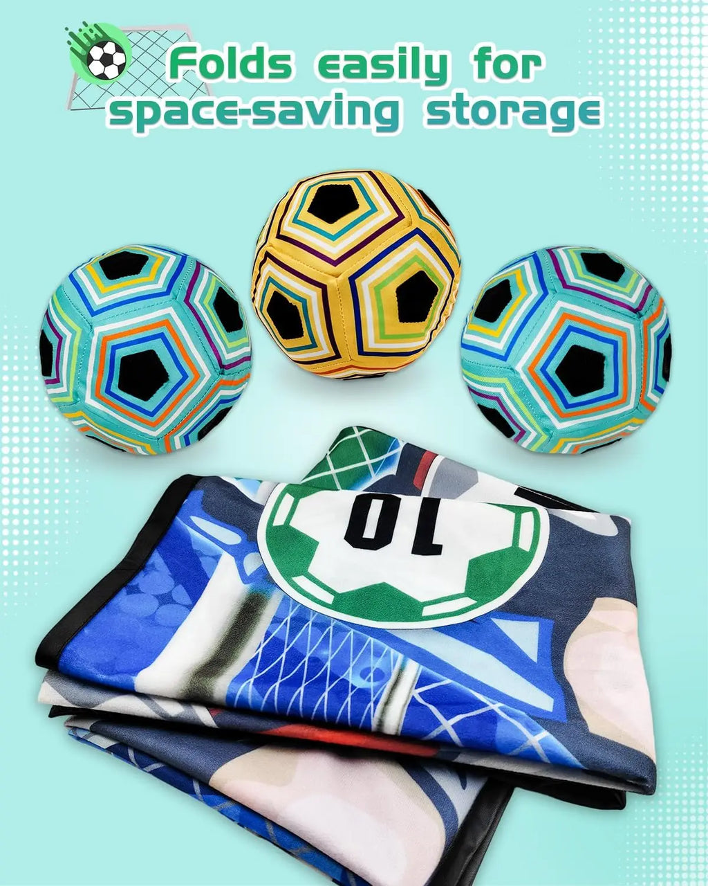 Soccer Target Goal Set – Numbered Zone Shooting Training Game