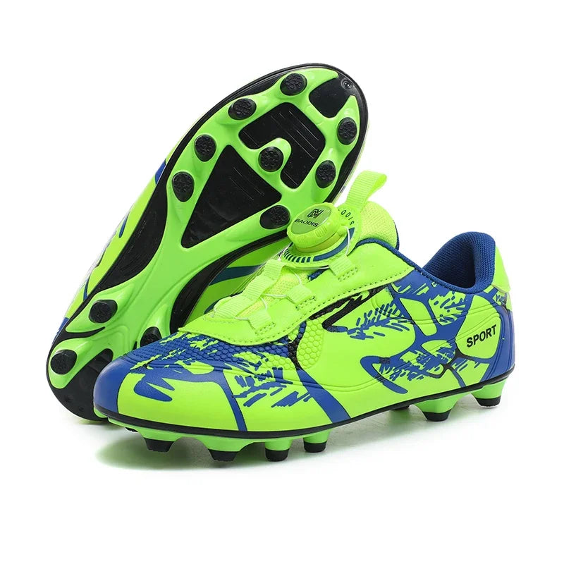 Kids Soccer Shoes – FG/TF Football Boots for Boys (Sizes 31–38)