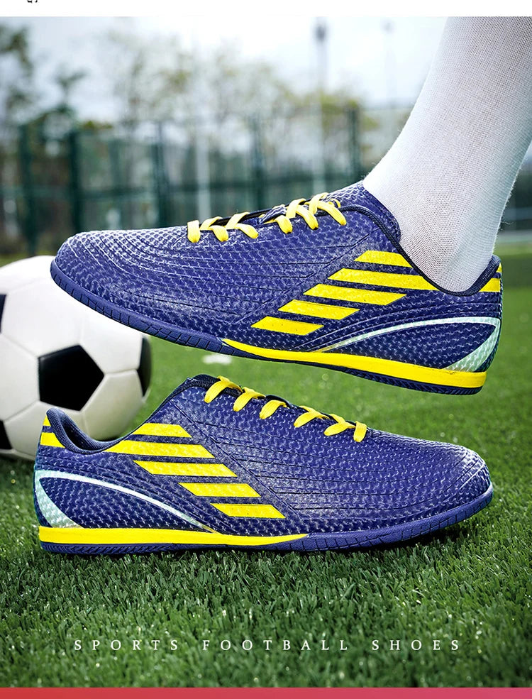 Indoor Soccer Shoes – Men's Futsal Boots for Hard Court (Sizes 32–45)