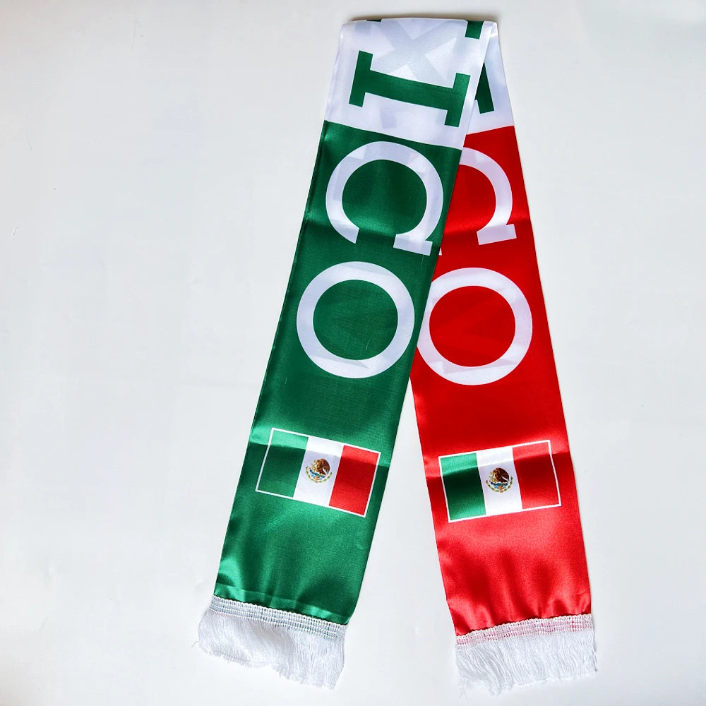 Mexico Flag Scarf – World Cup Fan Scarf 14x130cm