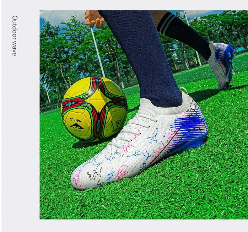 New Men's Soccer Shoes Top Quality Wholesale Cleats Football Boots Training Non-Slip Sneakers FG Drop Shipping Unisex Adult