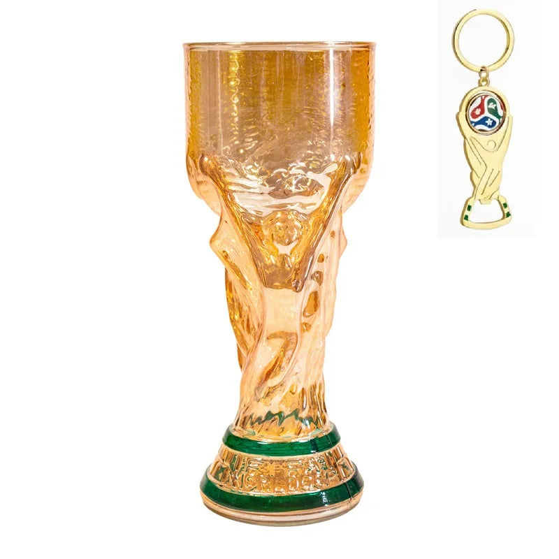 Trophy Beer Glass for World Cup 2026, Premium Soccer Themed Beer Glasses, for Game Day Parties, Man Cave & Football Fan Gifts