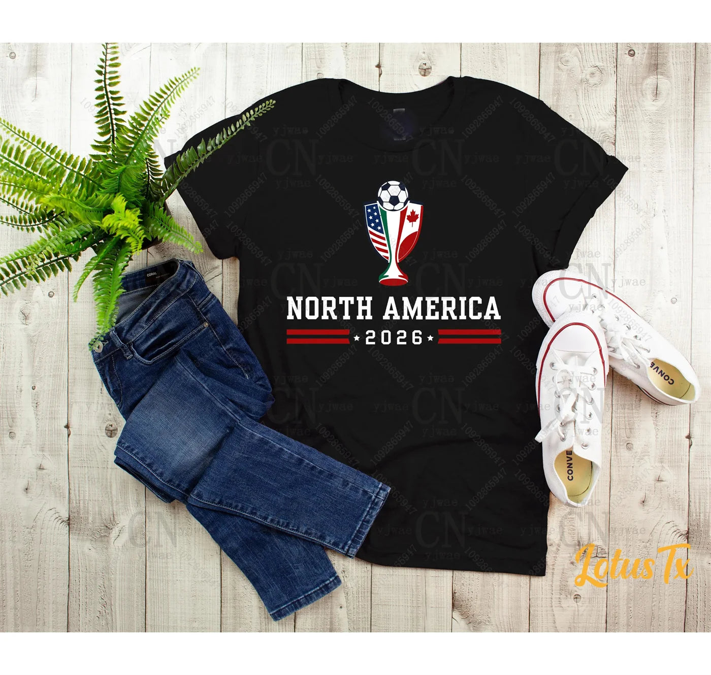 2026 World Cup North America Fan Tee – USA, Canada & Mexico