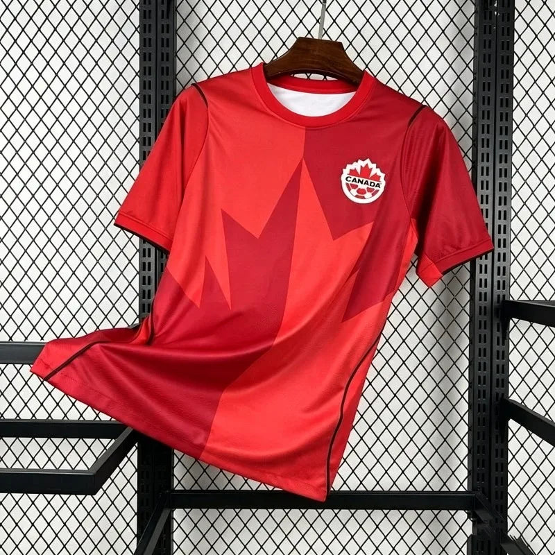 Canada Maple Leaf Fan Soccer Jersey — Quick-Dry Breathable Sportswear Men Women