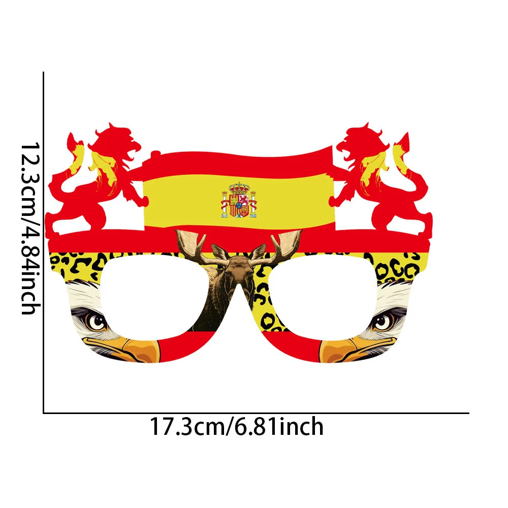 2026 World Cup Flag Eyeglass Frames – Soccer Fan Cheering Props