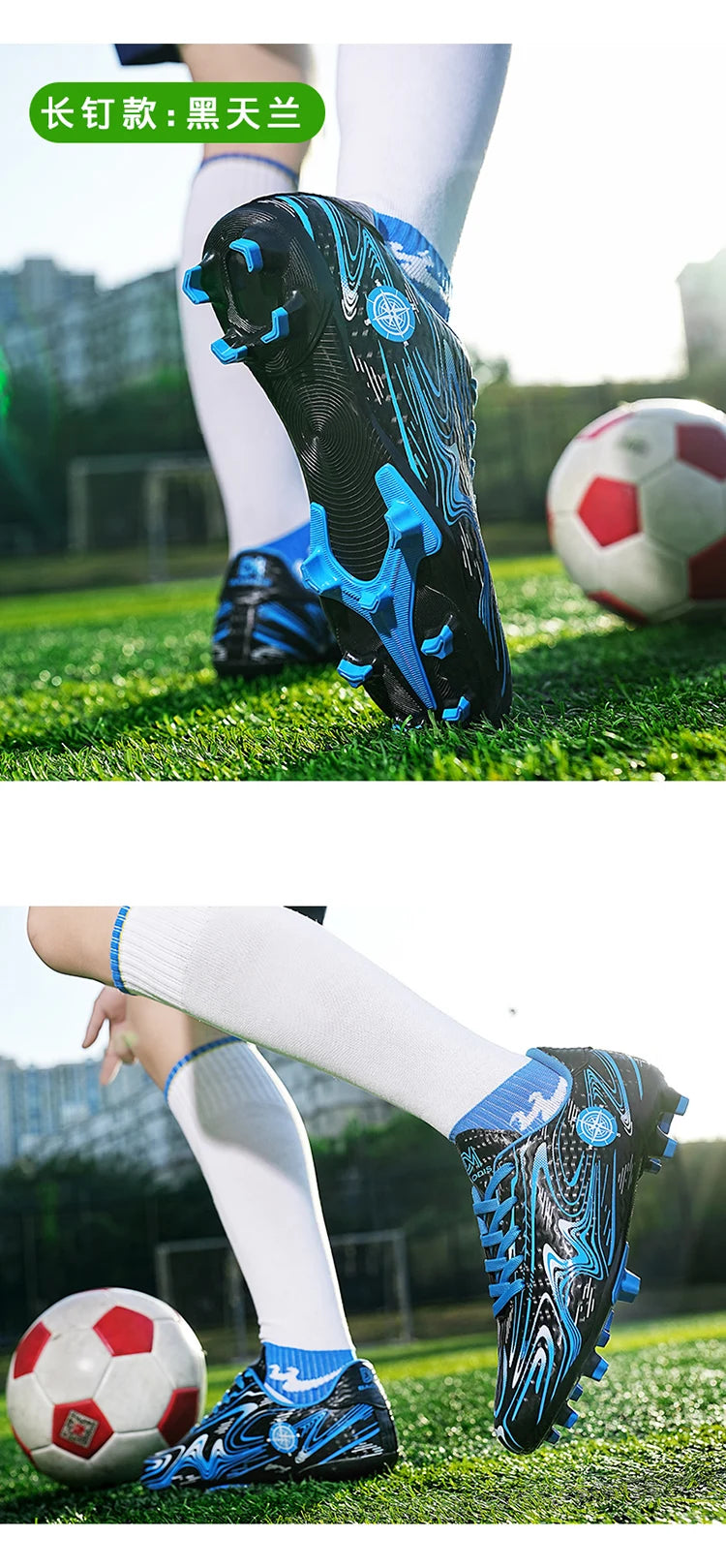 Men's & Women's Soccer Shoes – Waterproof Football Boots with Rubber Cleats