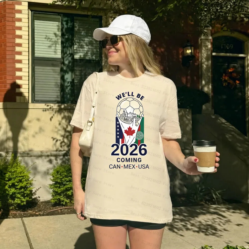 World Soccer 2026 Shirt USA Canada Mexico Tee Soccer Fan Gift Football Unisex T-shirt Family Matching Shirt Football Fan Gift