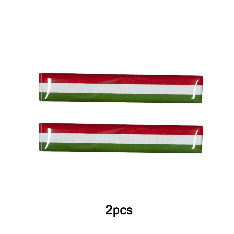 3D Reflective National Flag Sticker - Premium Car & Motorcycle Decal (8.5cm)