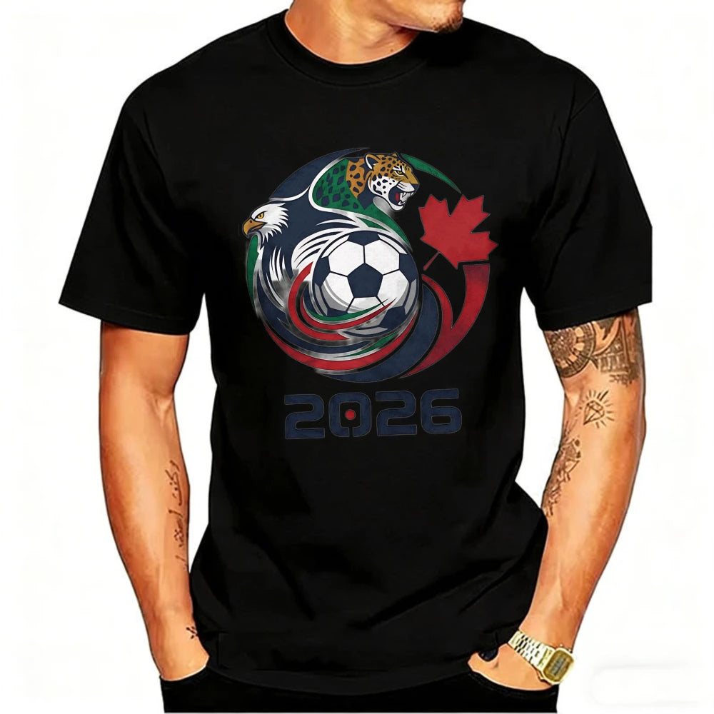 2026 World Cup Host Nations Tee – USA, Canada & Mexico Graphic Shirt