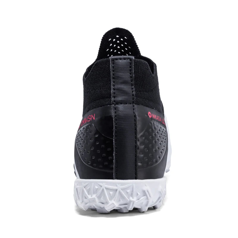 Men's Soccer Shoes – Mid-Top Football Boots FG/TF Non-Slip Cleats (Sizes 36–49)