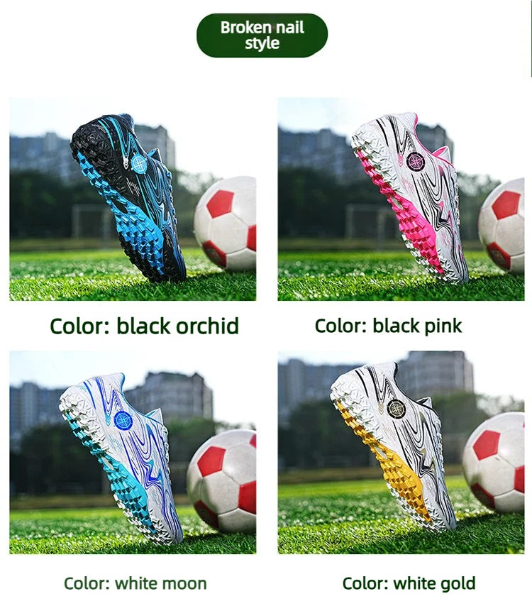 Men's & Women's Soccer Shoes – Waterproof Football Boots with Rubber Cleats