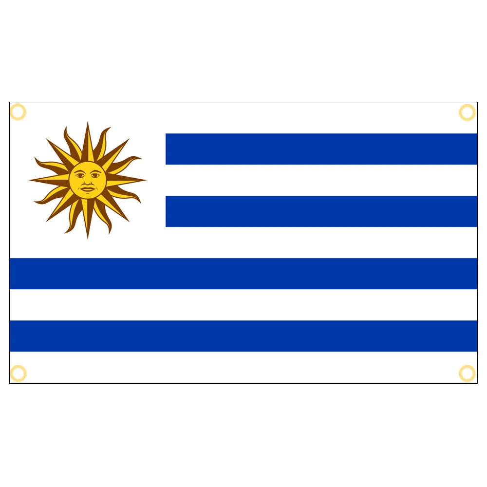 60×90 90x150 120×180CM Uruguay Emblem Flag Polyester Printed Banner Tapestry For Decor