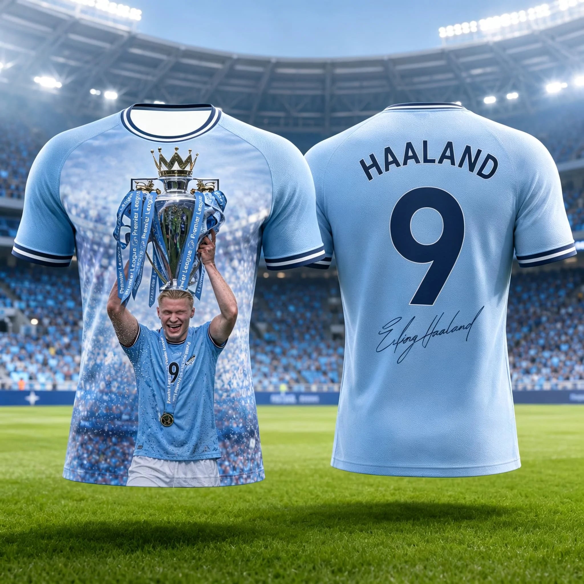 Haaland Commemorative Football Jersey Men T Shirt Women Tee Boys Top Children Parent Child Quick dry short sleeves kids Tshirt