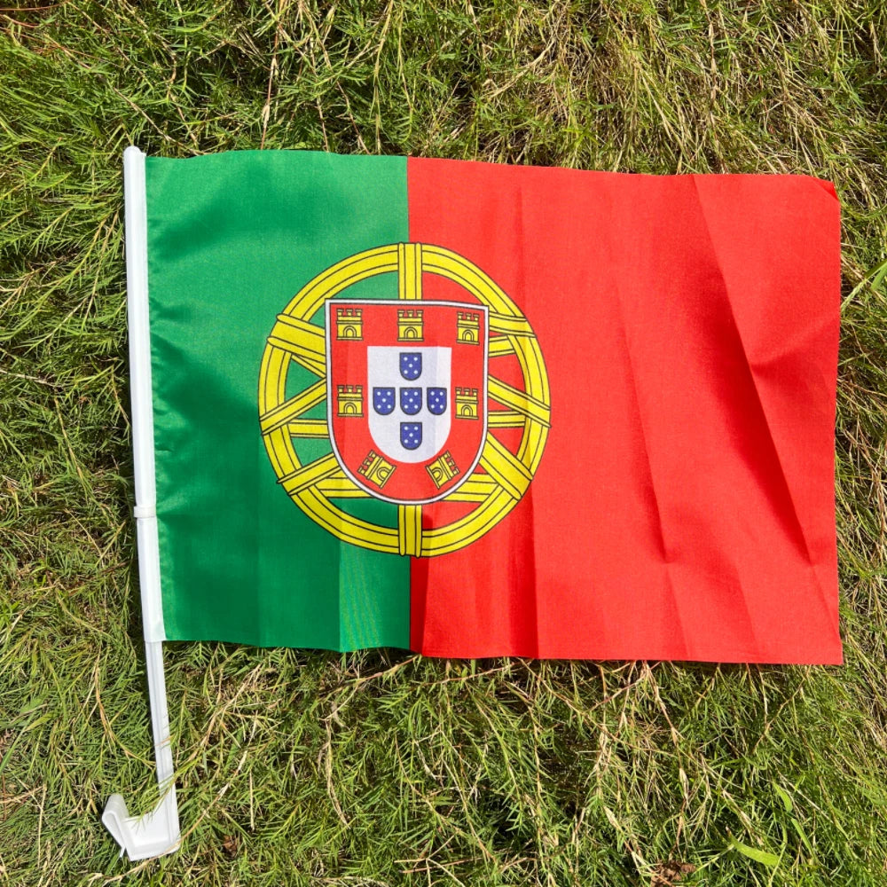 Portugal Flag - Premium Car Flag Set