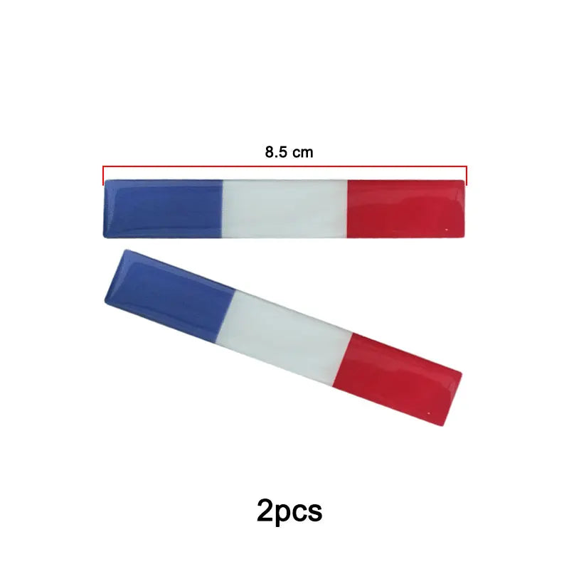 3D Reflective National Flag Sticker - Premium Car & Motorcycle Decal (8.5cm)