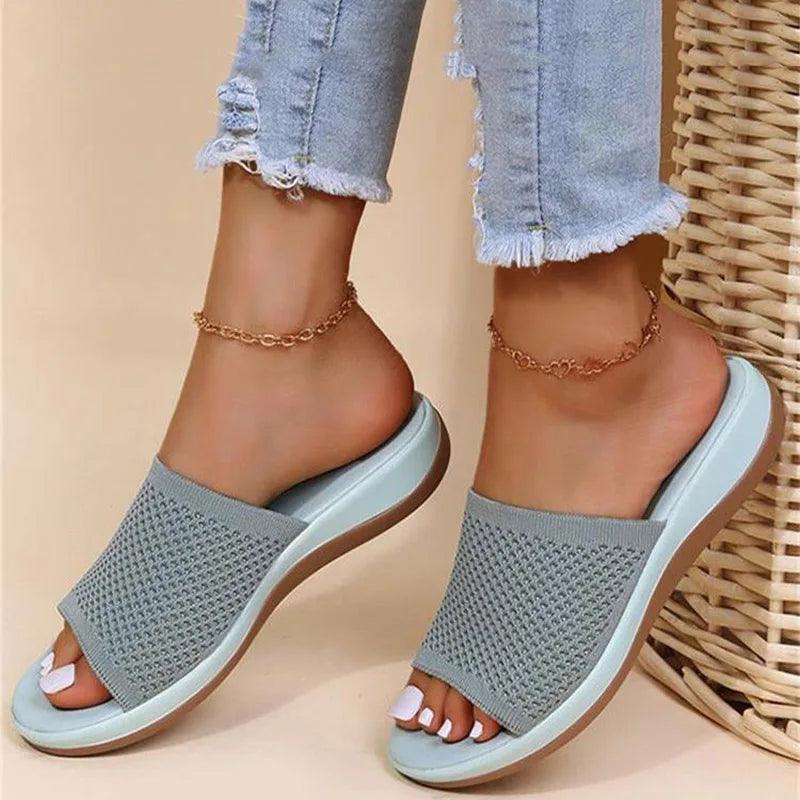 Women's Non-Slip Wedge Sandals – Soft & Comfortable Slides