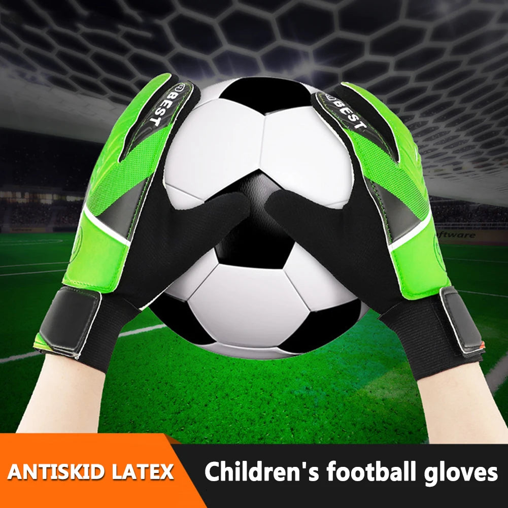 Children's Goalkeeper Gloves – Anti-Collision Latex PU | Kids Soccer Accessories