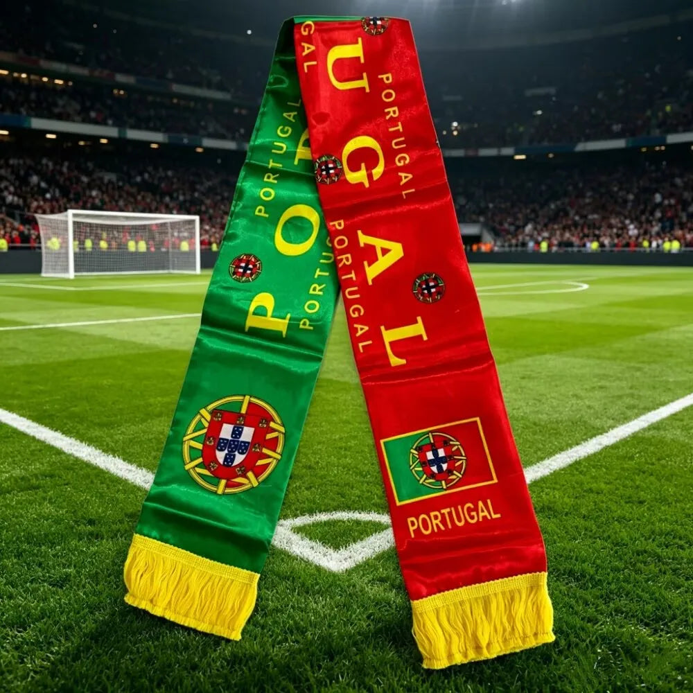 Portugal 2026 Fan Scarf – Double-Sided Flag Print