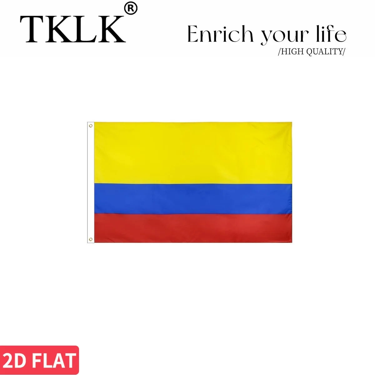 Colombia Flag - Premium Polyester Banner (2x3ft & 3x5ft)