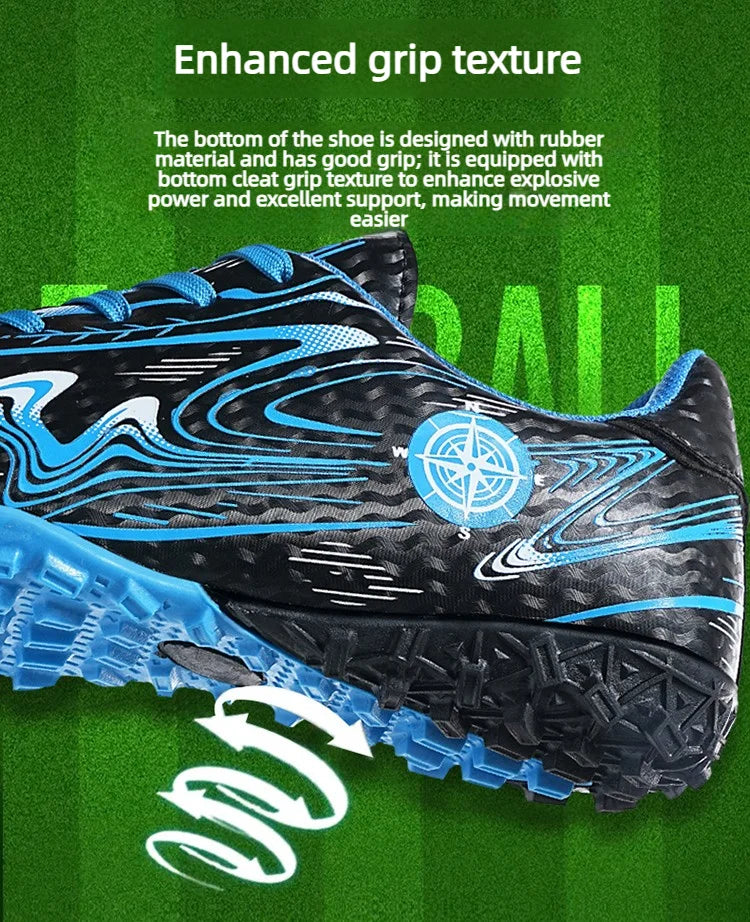 Men's & Women's Soccer Shoes – Waterproof Football Boots with Rubber Cleats