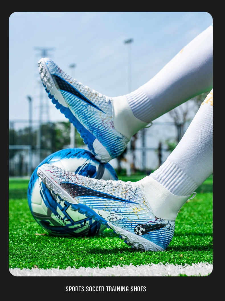 FG/TF Soccer Shoes – Ultralight Unisex Football Boots for Grass & Turf