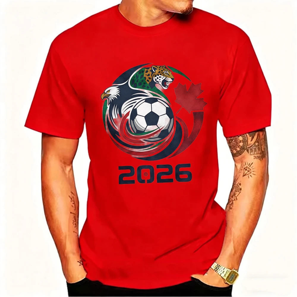 2026 World Cup Host Nations Tee – USA, Canada & Mexico Graphic Shirt