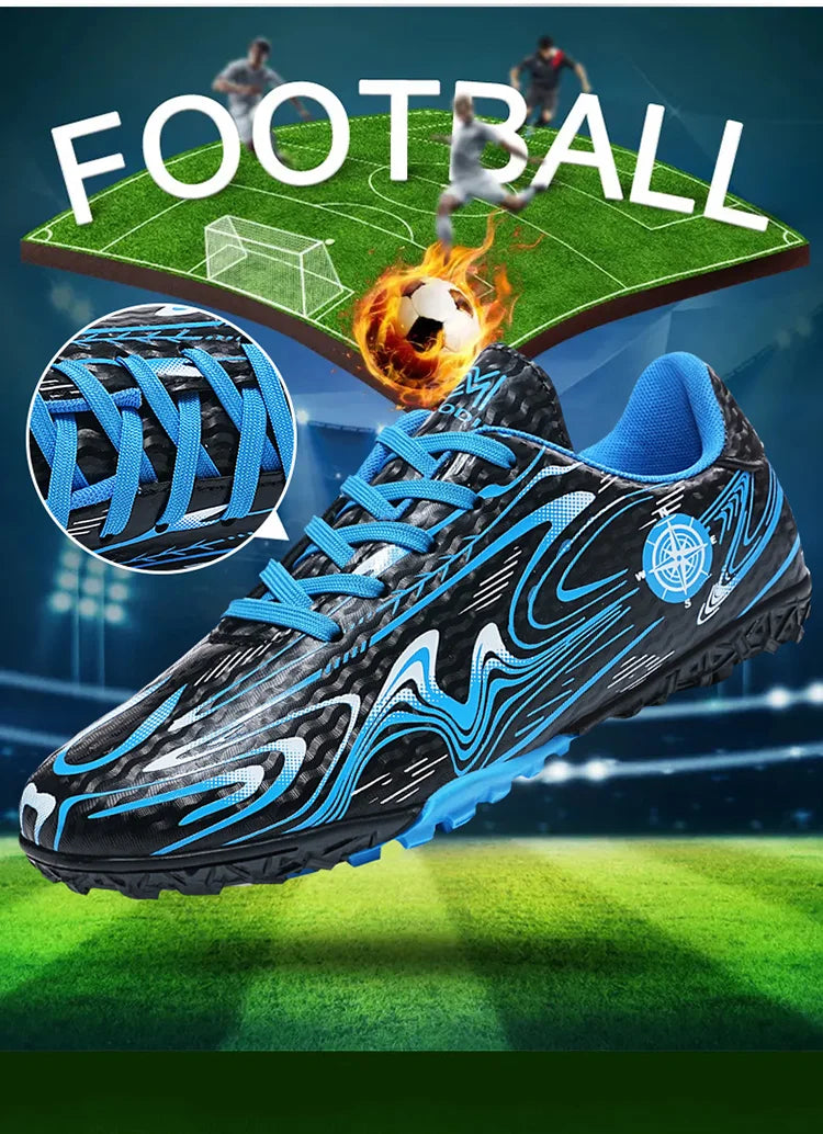 Men's & Women's Soccer Shoes – Waterproof Football Boots with Rubber Cleats