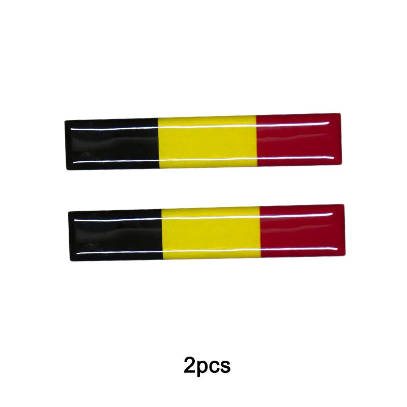 3D Reflective National Flag Sticker - Premium Car & Motorcycle Decal (8.5cm)