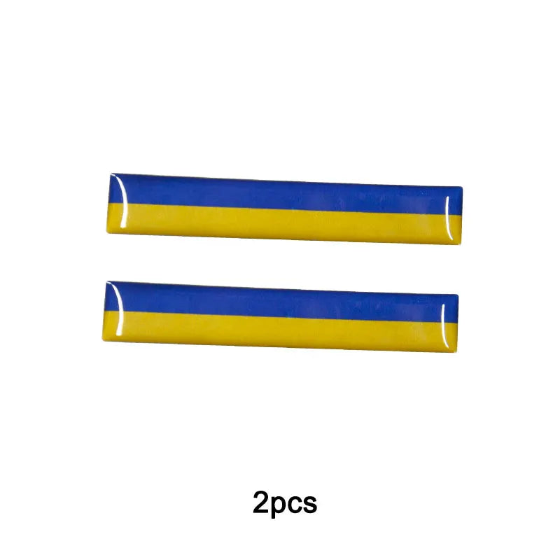 3D Reflective National Flag Sticker - Premium Car & Motorcycle Decal (8.5cm)