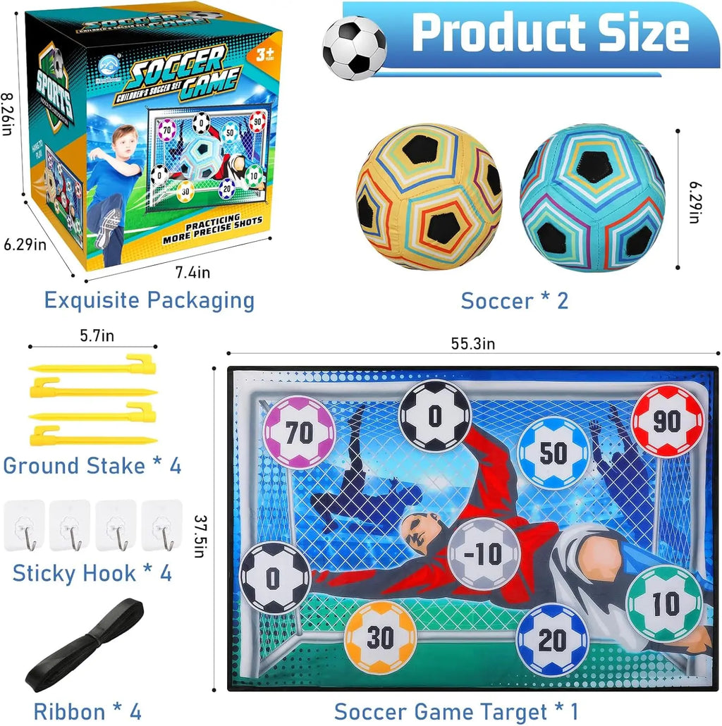 Soccer Target Goal Set – Numbered Zone Shooting Training Game