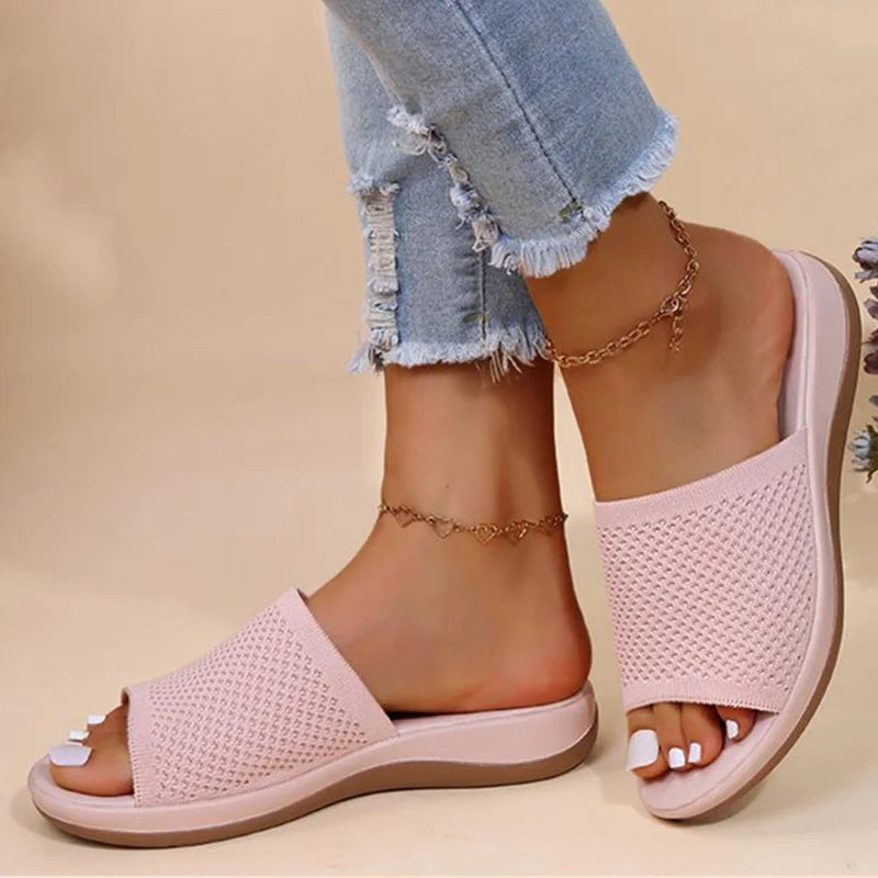 Women's Non-Slip Wedge Sandals – Soft & Comfortable Slides
