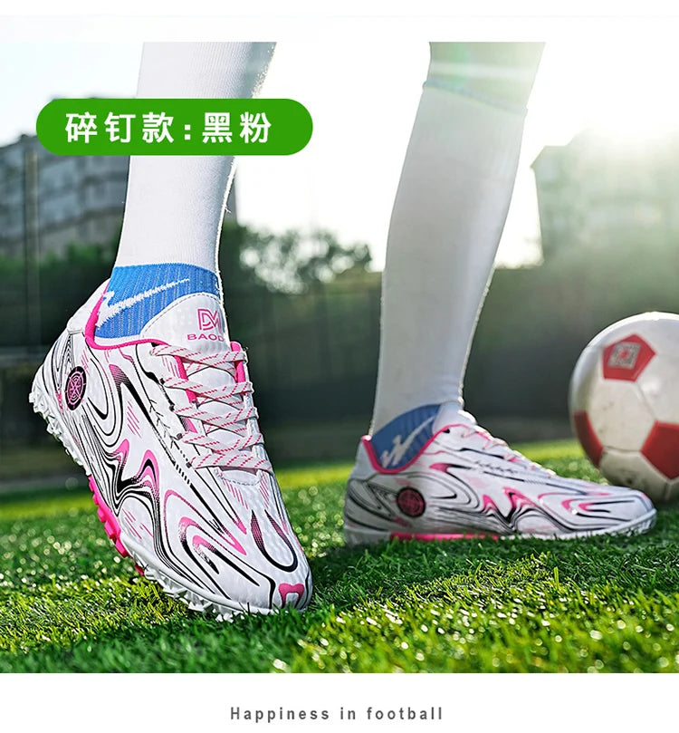 Men's & Women's Soccer Shoes – Waterproof Football Boots with Rubber Cleats