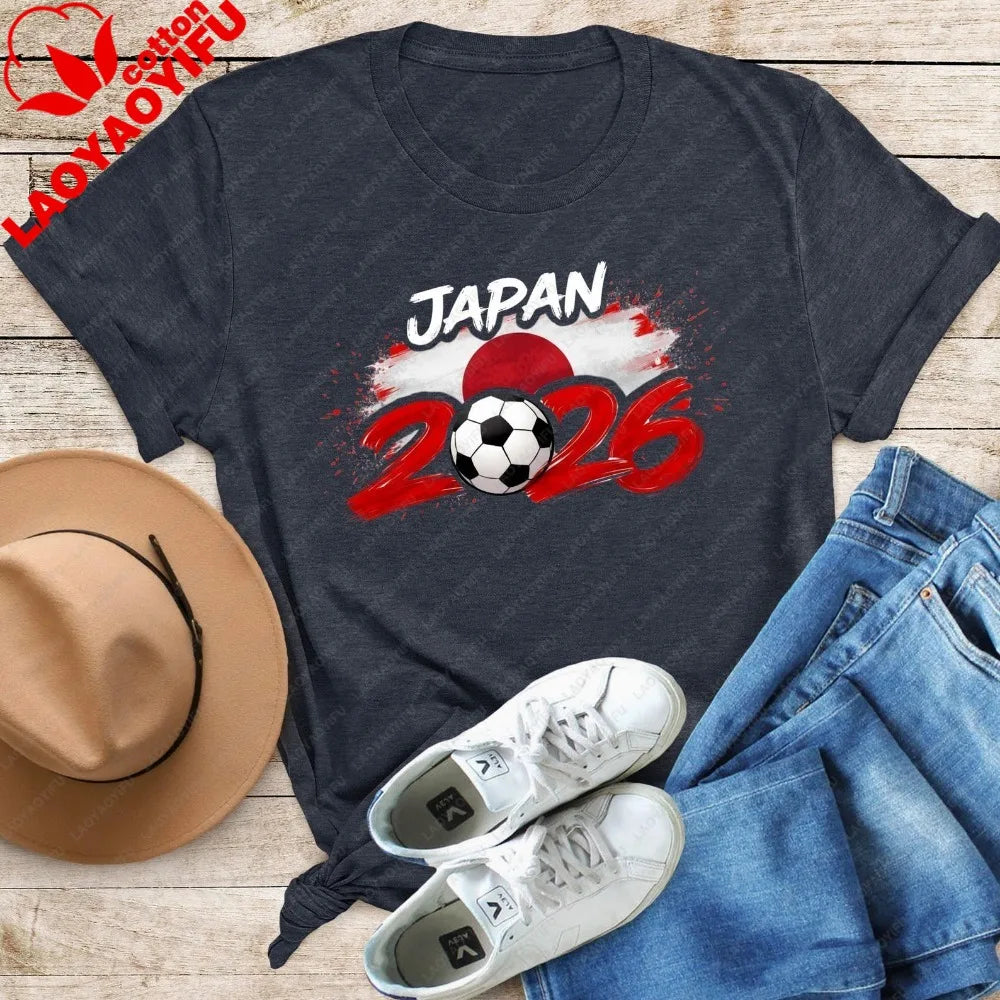 International Football Games 2026 Country Teams Shirts National Football Nations Clothes Spain Women Fans Short Sleeve Tops