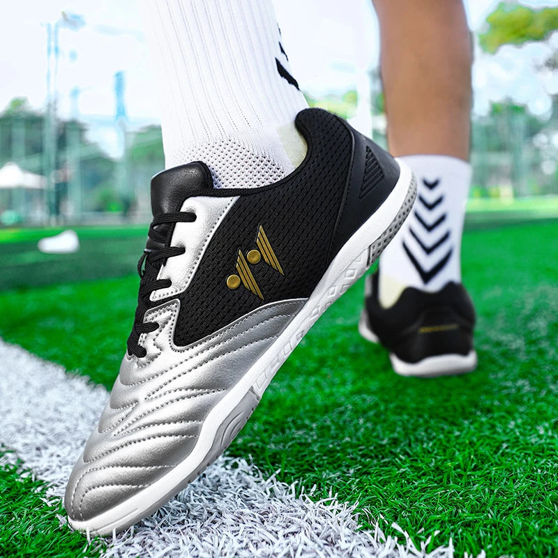 Men's High-Top Indoor & Outdoor Soccer Shoes | Non-Slip Futsal Sneakers & Football Boots