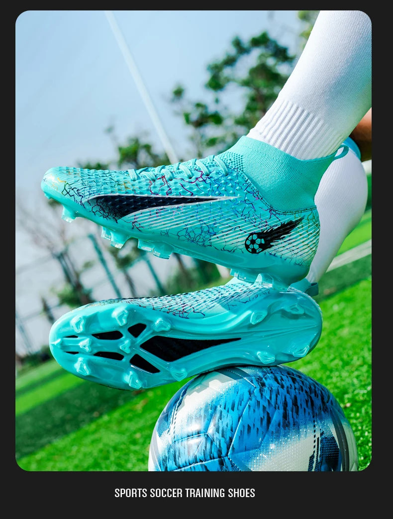 FG/TF Soccer Shoes – Ultralight Unisex Football Boots for Grass & Turf