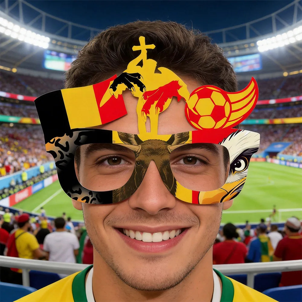 2026 World Cup Flag Eyeglass Frames – Soccer Fan Cheering Props