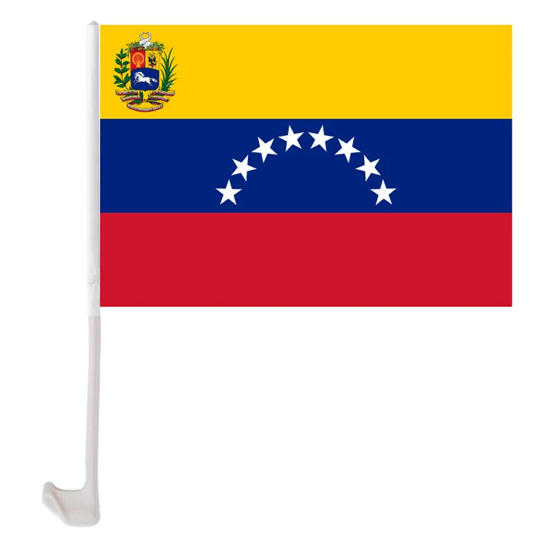 Venezuela Car Flag - 30x45cm Window Banner with Pole