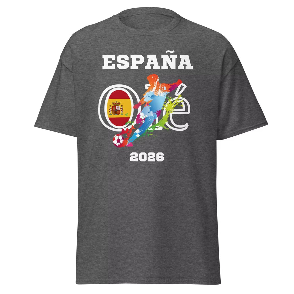 2026 Spain Football T-Shirt World Cup Soccer Jersey Men Women Loose Fit Short Sleeve Tee
