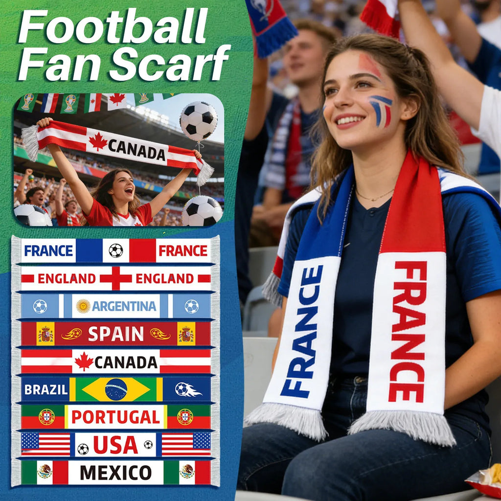 Football Game Flag Scarf – Fan Cheering Props & Party Supplies