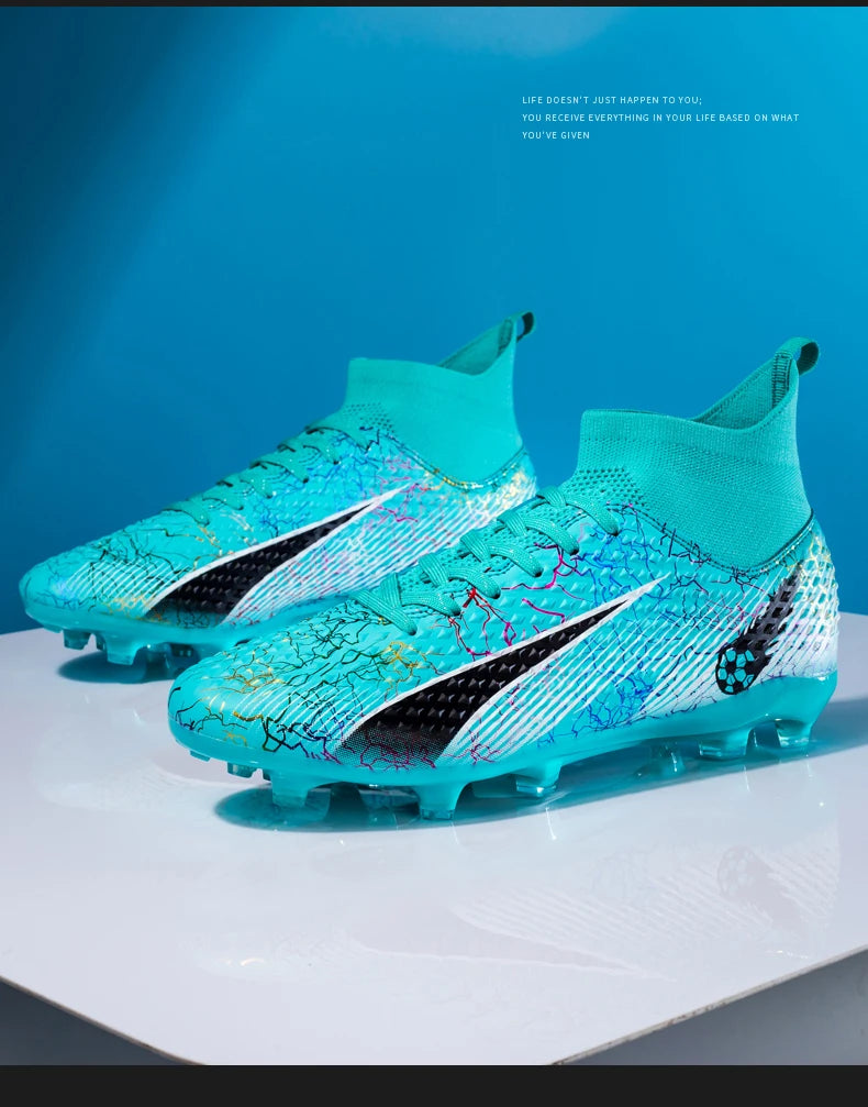 FG/TF Soccer Shoes – Ultralight Unisex Football Boots for Grass & Turf