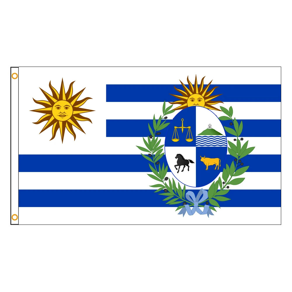 60×90 90x150 120×180CM Uruguay Emblem Flag Polyester Printed Banner Tapestry For Decor