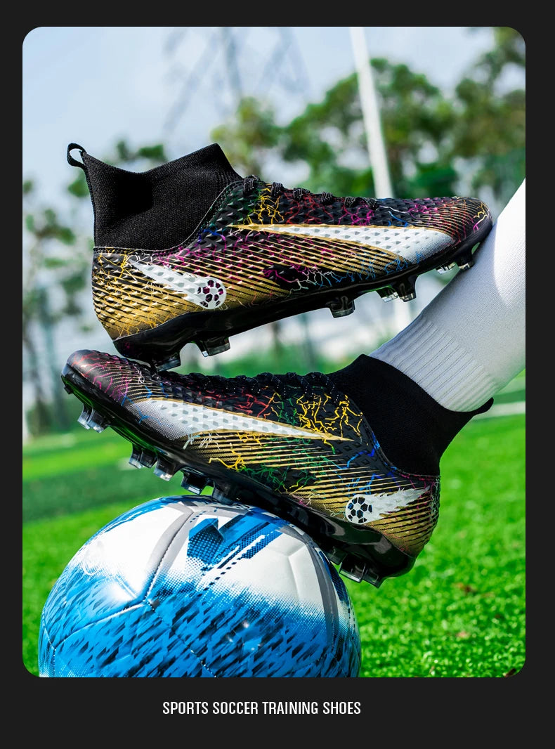 FG/TF Soccer Shoes – Ultralight Unisex Football Boots for Grass & Turf