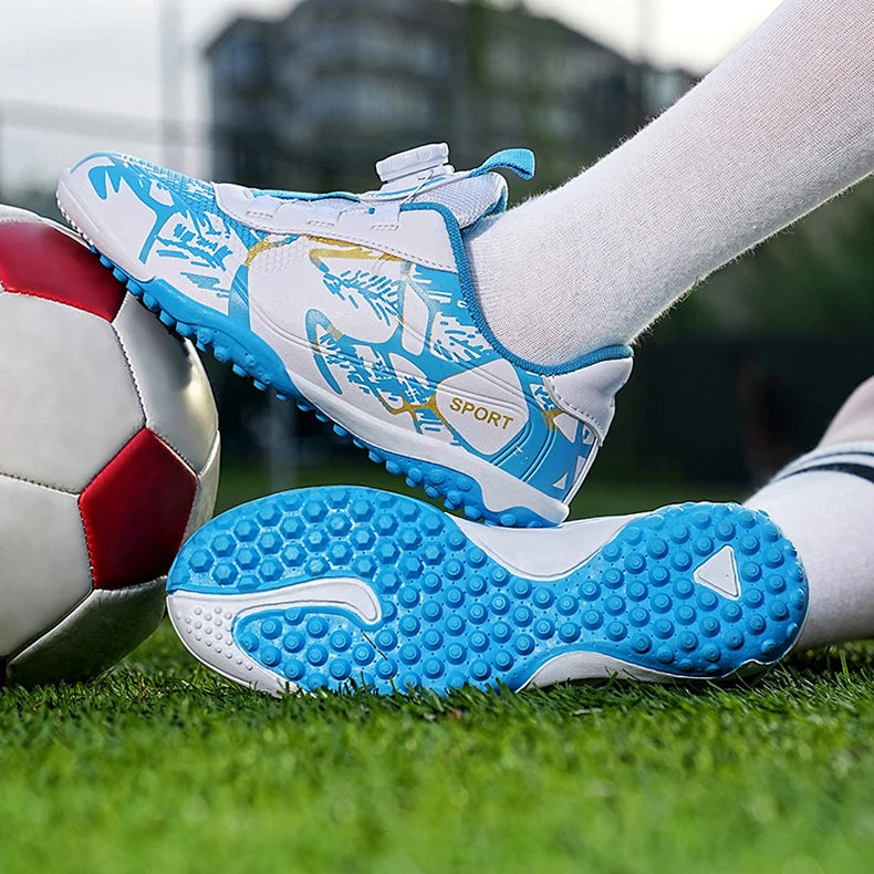 Kids Soccer Shoes – FG/TF Football Boots for Boys (Sizes 31–38)