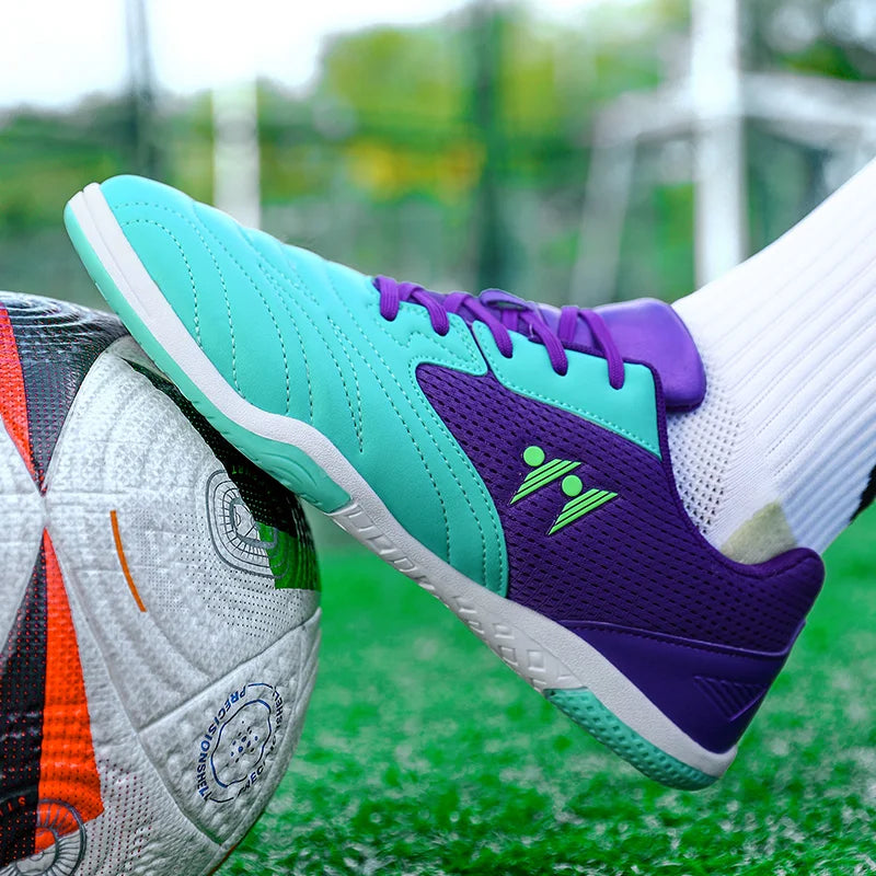 Men's High-Top Indoor & Outdoor Soccer Shoes | Non-Slip Futsal Sneakers & Football Boots