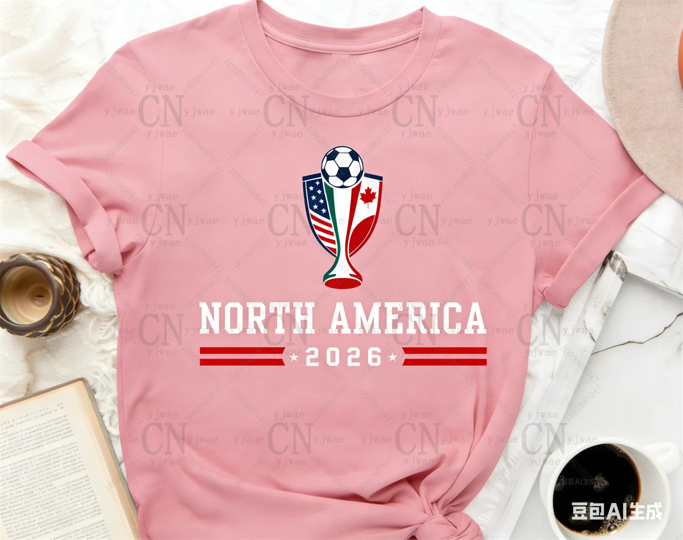 2026 World Cup North America Fan Tee – USA, Canada & Mexico
